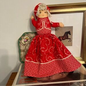 Vintage Little Red Riding Hood Topsy Turvy doll
